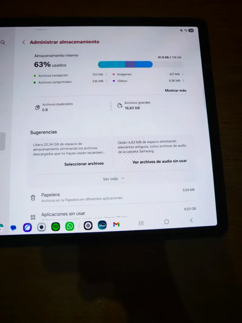 Samsung Galaxy Tab S8+ 128GB WiFi Negro afbeelding 6