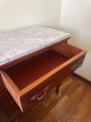 Mesilla de noche madera y mármol