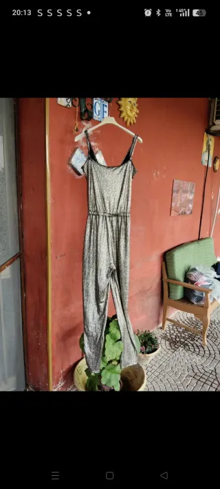 Tuta donna oro/argento taglia unica