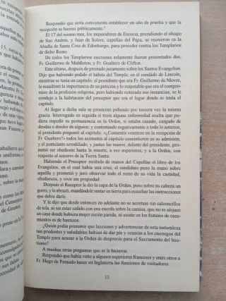 Historia General De Los Caballeros del Temple.