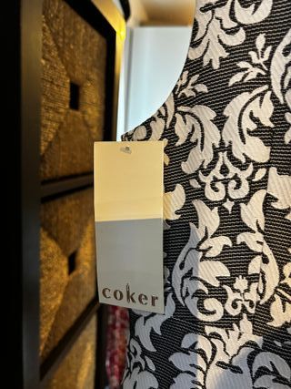 Vestido corto ceremonia sin mangas estampado