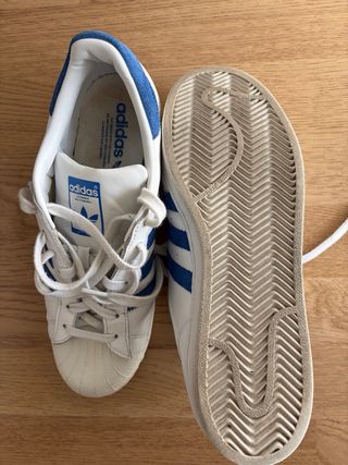 Adidas Superstar Blancas y Azules. Orginales