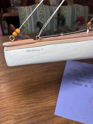 Gran modelo firmado de un velero 'Rockwell'
