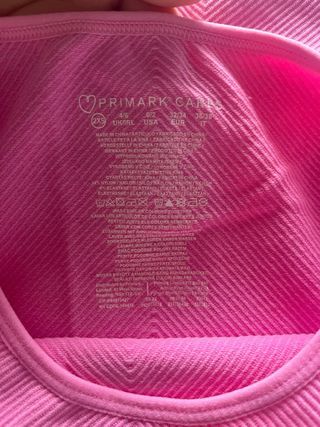 Vestido canalé rosa Primark XXS