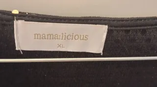 Blusa MAMALICIOUS paillettes nere e oro