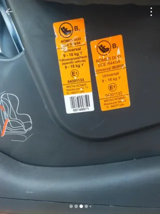 Silla coche ISOFIX para niñ@s