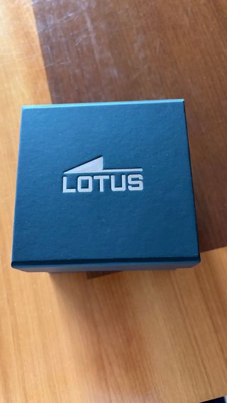 Caja para reloj Lotus azul