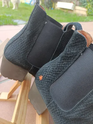 Botines Art Piel Negros Talla 38