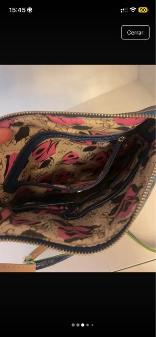 Borsa Guess Blu Lucida Vintage