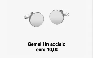 Gemelli uomo madreperla acciaio