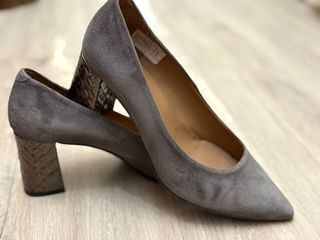 Zapatos Salón Ante Gris Pedro Miralles