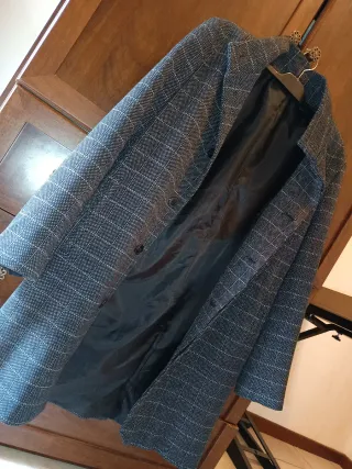 Cappotto Zara a quadri grigio