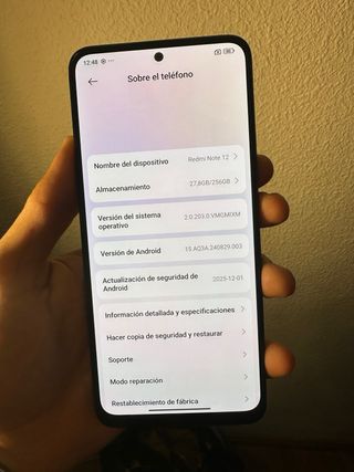 Xiaomi Redmi Note 12 256GB Grigio Onice