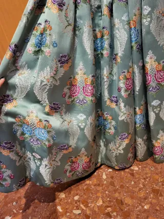 Traje de Fallera Niña Verde y Morado