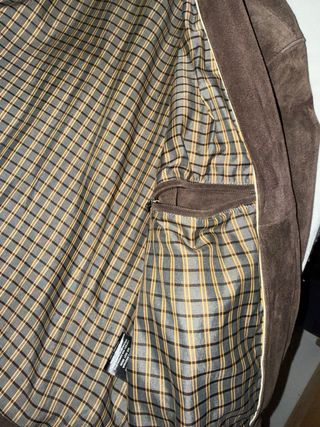 Cazadora de piel serraje