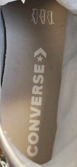 Converse All Star Glitter Argento/Giallo Tg.38