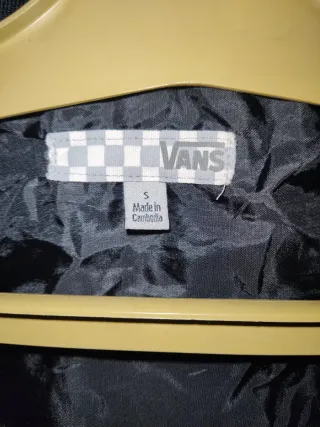 Chaqueta Vans cuadros roja y negra Talla S