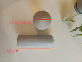 2 Velas Grises 20 cm