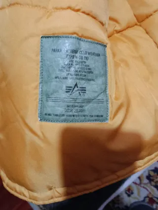 Parka Polar Alpha Industries XL Amarillo