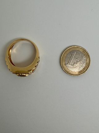 Anillo Oro 18k Circonitas 11.36gr