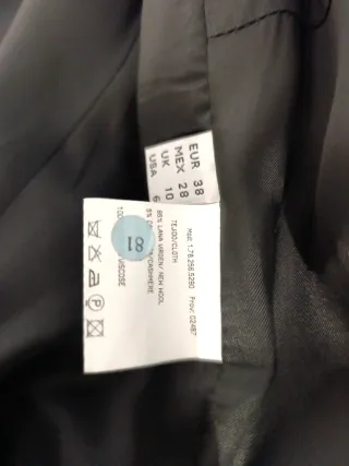 Abrigo lana Roberto Verino negro