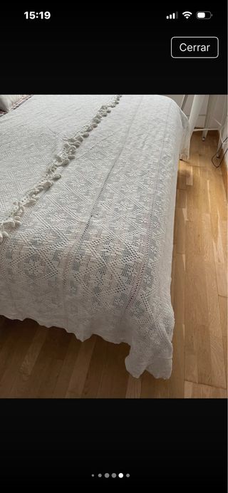Colcha ganchillo hecha a mano sin estrenar
