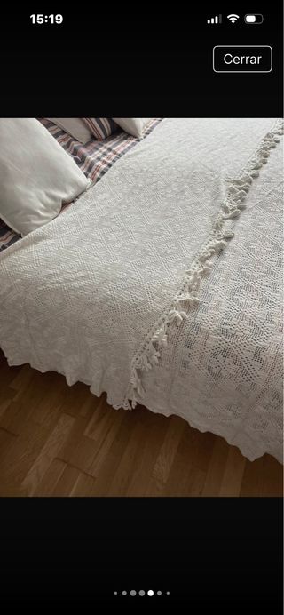 Colcha ganchillo hecha a mano sin estrenar