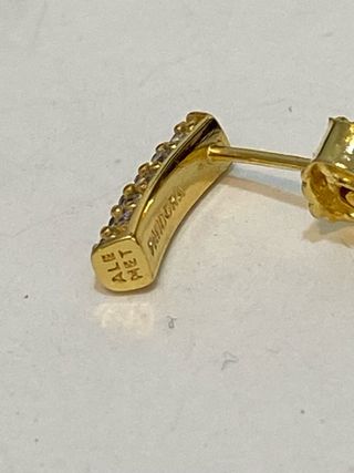 Pendientes Pandora Dorados con Circonitas