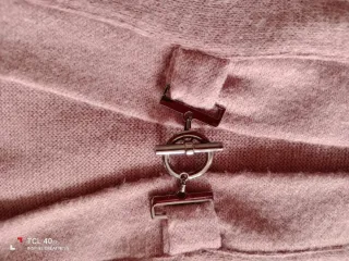 * Chaqueta de punto rosa palo