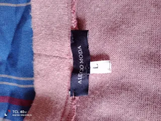 * Chaqueta de punto rosa palo