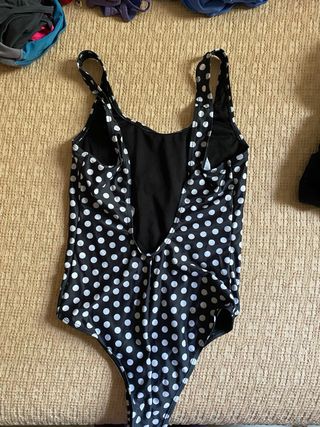 Bañador Polka Primark Negro y Rosa