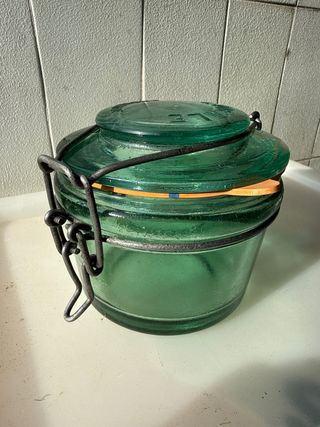 Bote/Jarra Cristal Verde Antigua