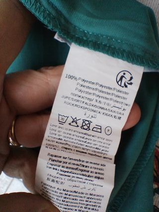 Gonna lunga Kiabi verde balze taglia XS