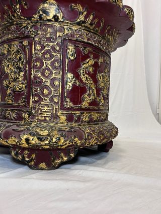 Pedestal chino dragón y fénix