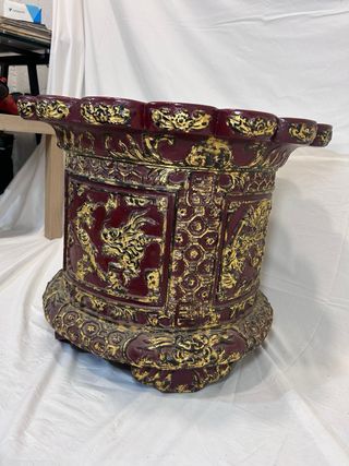 Pedestal chino dragón y fénix