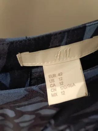 Vestito fantasia floreale blu e nero