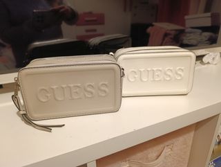 Bolso Guess Mujer Beige y Blanco
