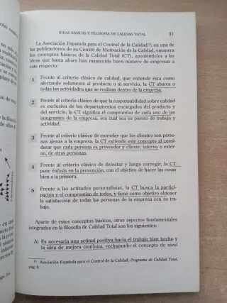 Cuatro libros sobre la Calidad Total.