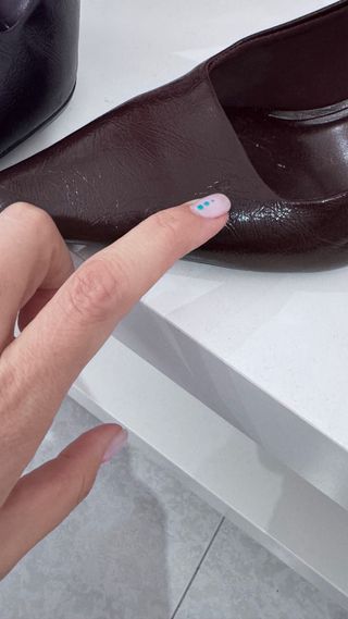 Tacones Stradivarius color burdeos