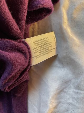 Jersey Fred Perry Cuello en V Púrpura Talla M