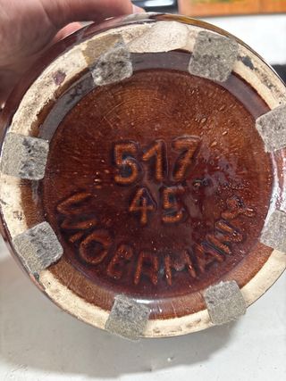 Jarrón Fat Lava West Germany Cerámica