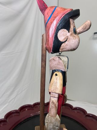 Pinocho grande madera hecho a mano