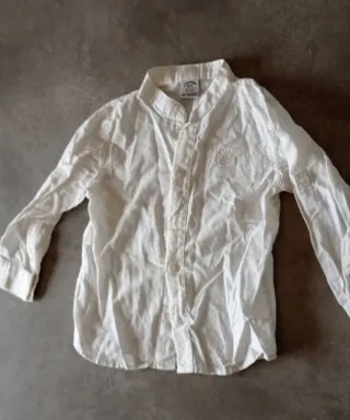 Camisa blanca manga larga