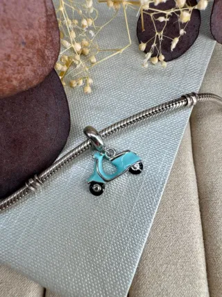 Charm Plata 925 la Vespa para Pandora