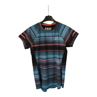 T-shirt sportiva New Balance a righe TG s