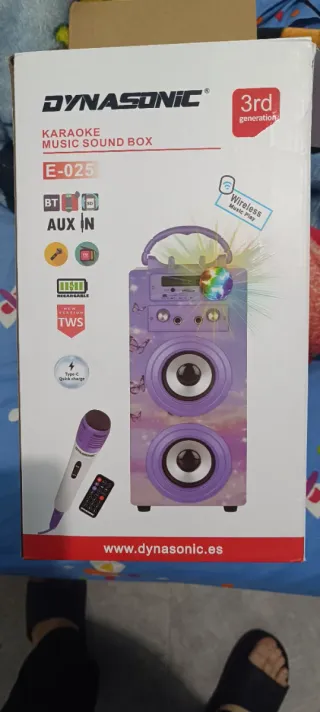 Altavoz Karaoke Dynasonic Bluetooth Portátil