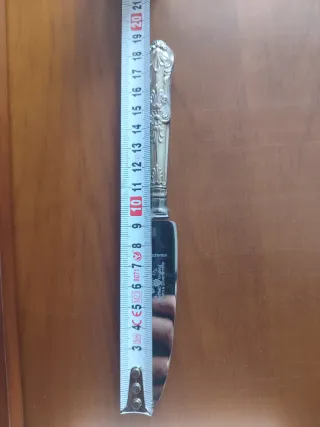 Set de 6 Cuchillos de Metal Plateado