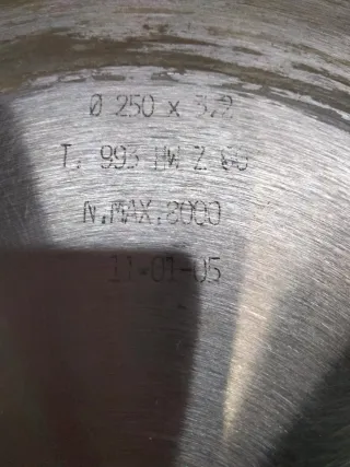 Disco de corte Widia