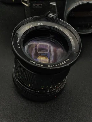 Lote Cámara Analógica Canon FT QL + objetivos 28mm