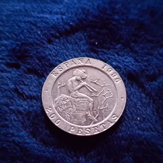 Monedas  200 pesetas 1986-87-92-93-96-97-98 España